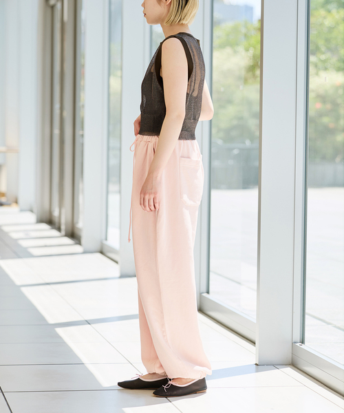 IENA LA BOUCLE（イエナラブークル）の「IENA LA BOUCLE ピグメントバイオスウェットパンツ（スウェットパンツ・レディース・ピンク/ブラウン/グレー・36/38）」の6枚目の写真
