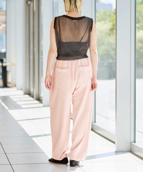 IENA LA BOUCLE（イエナラブークル）の「IENA LA BOUCLE ピグメントバイオスウェットパンツ（スウェットパンツ・レディース・ピンク/ブラウン/グレー・36/38）」の7枚目の写真