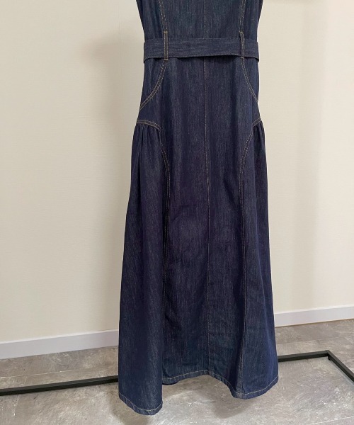 AMAIL(アマイル)の「Vintage Denim Dress(ワンピース・レディース・ブルー・FREE)」の2枚目の写真
