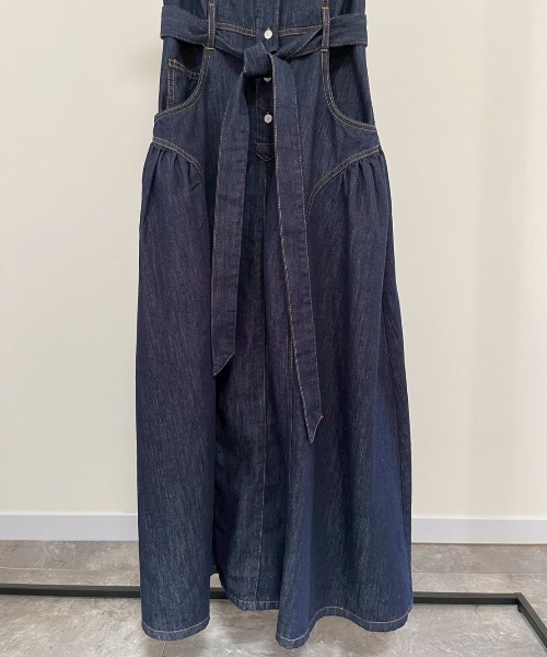 AMAIL(アマイル)の「Vintage Denim Dress(ワンピース・レディース・ブルー・FREE)」の3枚目の写真