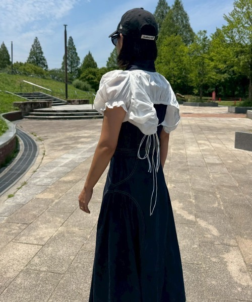 AMAIL(アマイル)の「Vintage Denim Dress(ワンピース・レディース・ブルー・FREE)」の12枚目の写真