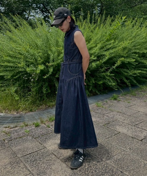 AMAIL(アマイル)の「Vintage Denim Dress(ワンピース・レディース・ブルー・FREE)」の7枚目の写真