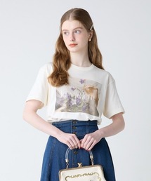 an another angelus | 絵画フラワープリントT/fint フィント(Tシャツ/カットソー)