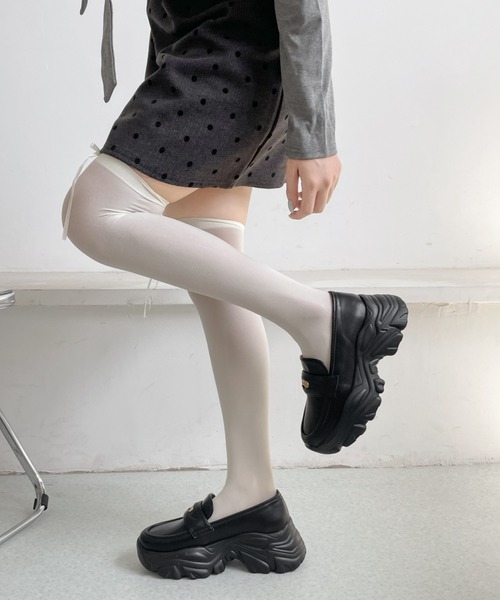 Shoes in Closet（シューズインクローゼット）の「【新入荷】+6.5㎝ 軽量 厚底 ゴールドコイン スニーカー ローファー 6554（スニーカー・レディース・ダークブラウン系8/ブラック/ブラック系8・3L/L/LL/M/S）」の5枚目の写真