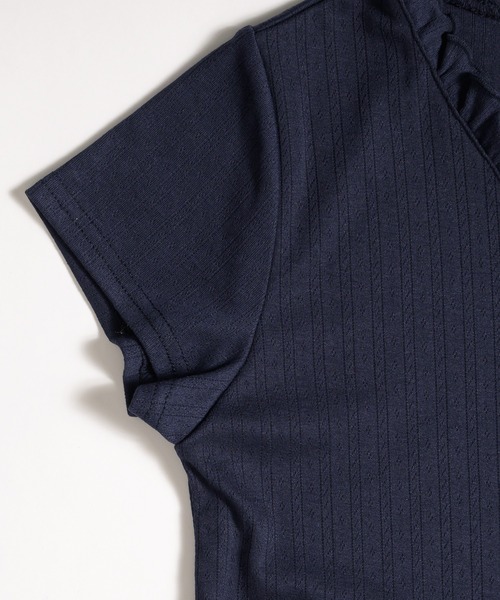 MUHET(ミュエータ)の「eyelet frill cardigan / アイレットフリルカーディガン(カーディガン/ボレロ・レディース・チャコールグレー/ブラウン/ネイビー・FREE)」の6枚目の写真