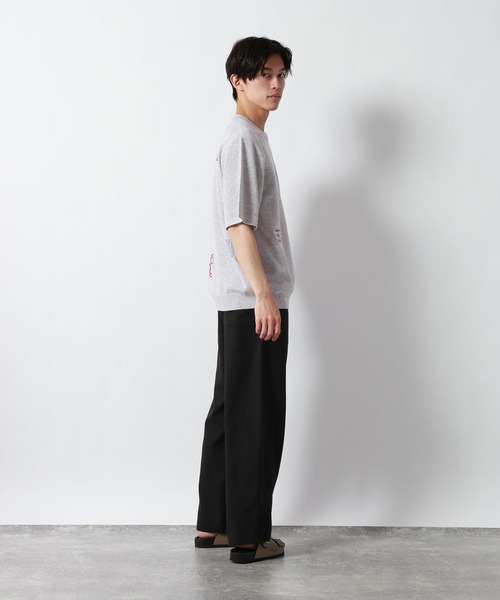 GLOBAL WORK（グローバルワーク）の「スウェットライクオテラク半袖ニットＴ/852730（ニット/セーター・メンズ・ブラウン/グレー/チャコールグレー/ライトグレー・SMALL/MEDIUM/LARGE/X-LARGE）」の15枚目の写真