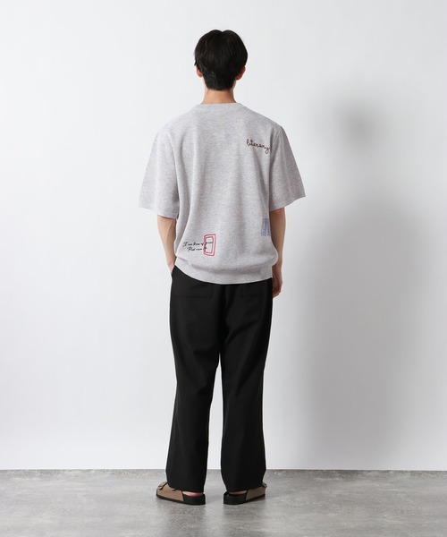 GLOBAL WORK（グローバルワーク）の「スウェットライクオテラク半袖ニットＴ/852730（ニット/セーター・メンズ・ブラウン/グレー/チャコールグレー/ライトグレー・SMALL/MEDIUM/LARGE/X-LARGE）」の16枚目の写真