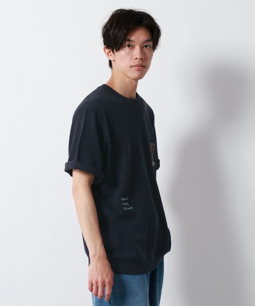 GLOBAL WORK（グローバルワーク）の「スウェットライクオテラク半袖ニットＴ/852730（ニット/セーター・メンズ・ブラウン/グレー/チャコールグレー/ライトグレー・SMALL/MEDIUM/LARGE/X-LARGE）」の11枚目の写真