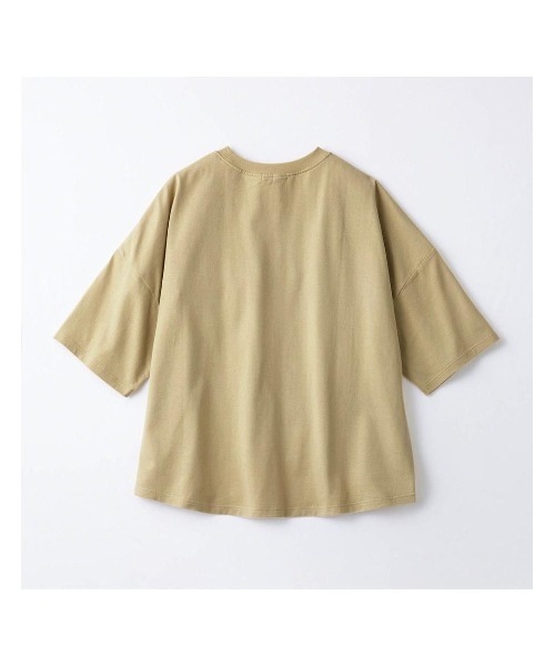 Belle Maison(ベルメゾン)の「【STANDARD me】シームポケット付き綿素材ハーフスリーブTシャツ(Tシャツ/カットソー・キッズ・サックスブルー/スミクロ/ベージュ系その他・XXS/M/S/XS)」の12枚目の写真