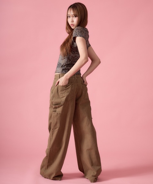 mindseeker girls(マインドシーカーガールズ)の「Carabiner Straight Cotton Pants / カラビナ付きストレートコットンパンツ(カーゴパンツ・レディース・ベージュ/カーキ・S/M)」の11枚目の写真