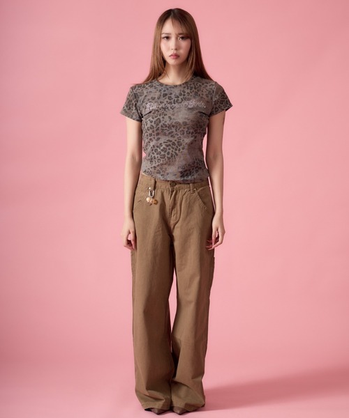 mindseeker girls(マインドシーカーガールズ)の「Carabiner Straight Cotton Pants / カラビナ付きストレートコットンパンツ(カーゴパンツ・レディース・ベージュ/カーキ・S/M)」の9枚目の写真