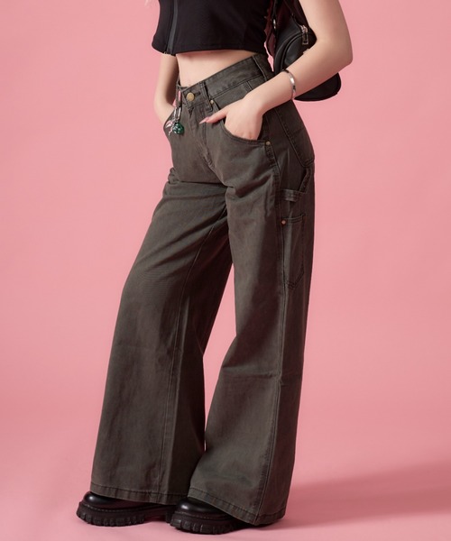 mindseeker girls(マインドシーカーガールズ)の「Carabiner Straight Cotton Pants / カラビナ付きストレートコットンパンツ(カーゴパンツ・レディース・ベージュ/カーキ・S/M)」の16枚目の写真