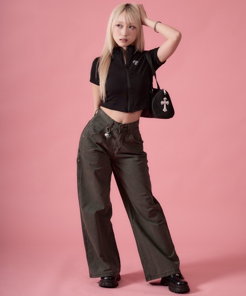 mindseeker girls(マインドシーカーガールズ)の「Carabiner Straight Cotton Pants / カラビナ付きストレートコットンパンツ(カーゴパンツ・レディース・ベージュ/カーキ・S/M)」の19枚目の写真