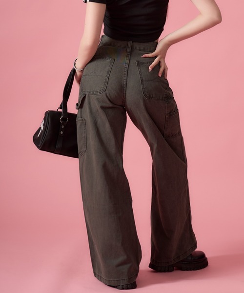 mindseeker girls(マインドシーカーガールズ)の「Carabiner Straight Cotton Pants / カラビナ付きストレートコットンパンツ(カーゴパンツ・レディース・ベージュ/カーキ・S/M)」の17枚目の写真