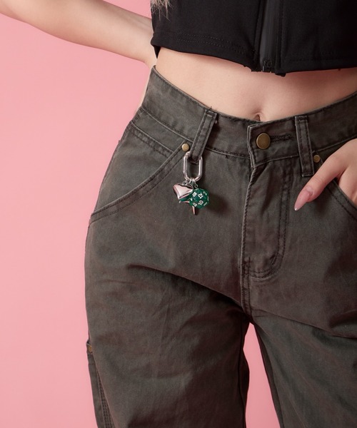 mindseeker girls(マインドシーカーガールズ)の「Carabiner Straight Cotton Pants / カラビナ付きストレートコットンパンツ(カーゴパンツ・レディース・ベージュ/カーキ・S/M)」の13枚目の写真