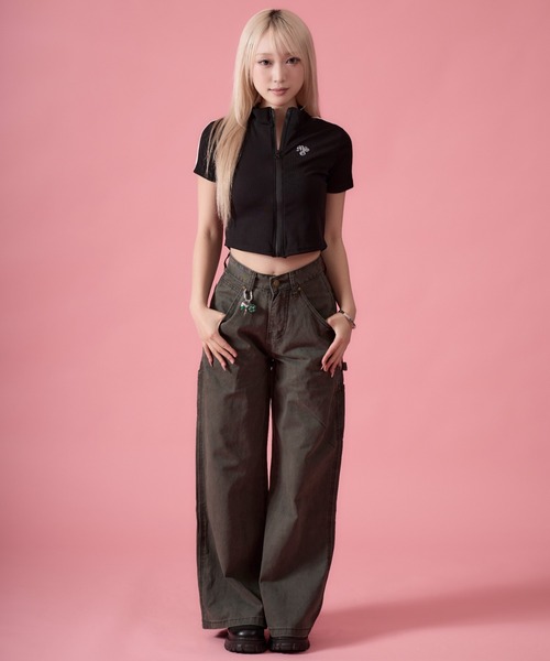 mindseeker girls(マインドシーカーガールズ)の「Carabiner Straight Cotton Pants / カラビナ付きストレートコットンパンツ(カーゴパンツ・レディース・ベージュ/カーキ・S/M)」の18枚目の写真