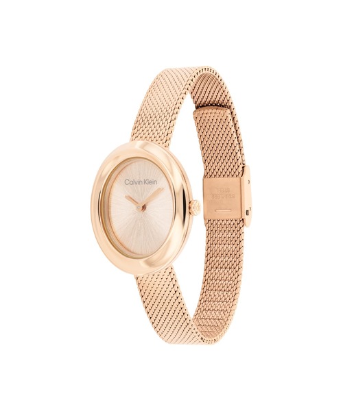 Calvin Klein（カルバン・クライン）の「【Calvin Klein】 カルバンクライン  TWISTED BEZEL 24 レディース ウォッチ（アナログ腕時計・レディース・ピンクゴールド・FREE）」の2枚目の写真