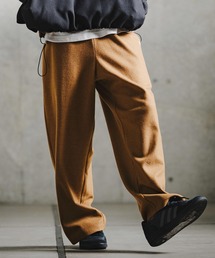 mp15197-Knit-Like Jersey Wide Straight Trousers ニットソーワイドストレートパンツ(211-009-gla-cg)