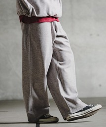 mp15197-Knit-Like Jersey Wide Straight Trousers ニットソーワイドストレートパンツ(211-009-gla-cg)