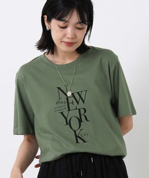 タイポロゴプリントTシャツ