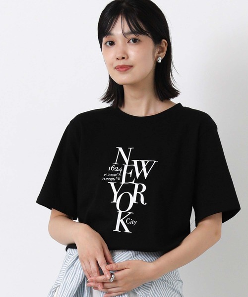 Gready Brilliant（グレディブリリアン）の「タイポロゴプリントＴシャツ（Tシャツ/カットソー・レディース・カーキ/オフホワイト/ブラック・FREE）」の13枚目の写真