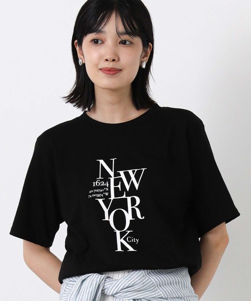 Gready Brilliant（グレディブリリアン）の「タイポロゴプリントＴシャツ（Tシャツ/カットソー・レディース・カーキ/オフホワイト/ブラック・FREE）」の16枚目の写真