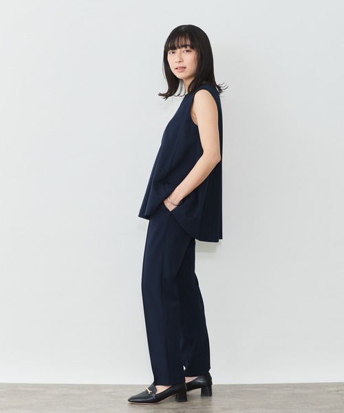 Sirin（シリン）の「≪セットアップ可≫ポンチノースリフレアトップス（Tシャツ/カットソー・レディース・ネイビー/グレー・FREE）」の8枚目の写真