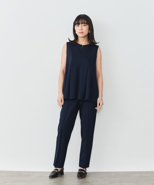Sirin（シリン）の「≪セットアップ可≫ポンチノースリフレアトップス（Tシャツ/カットソー・レディース・ネイビー/グレー・FREE）」の6枚目の写真