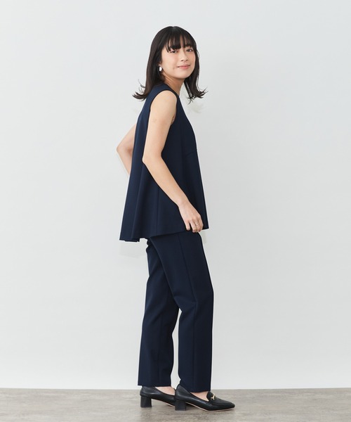 Sirin（シリン）の「≪セットアップ可≫ポンチノースリフレアトップス（Tシャツ/カットソー・レディース・ネイビー/グレー・FREE）」の10枚目の写真