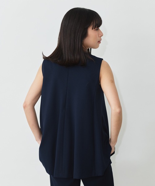 Sirin（シリン）の「≪セットアップ可≫ポンチノースリフレアトップス（Tシャツ/カットソー・レディース・ネイビー/グレー・FREE）」の13枚目の写真