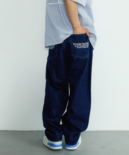 XLARGE(エクストララージ)の「BALLOON DENIM PANTS(デニムパンツ・メンズ・ブラック/インディゴブルー・32inch/30inch/34inch/36inch)」の1枚目の写真