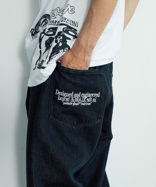 XLARGE(エクストララージ)の「BALLOON DENIM PANTS(デニムパンツ・メンズ・ブラック/インディゴブルー・32inch/30inch/34inch/36inch)」の5枚目の写真