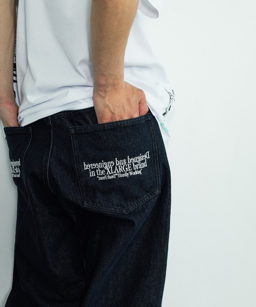 XLARGE(エクストララージ)の「BALLOON DENIM PANTS(デニムパンツ・メンズ・ブラック/インディゴブルー・32inch/30inch/34inch/36inch)」の4枚目の写真