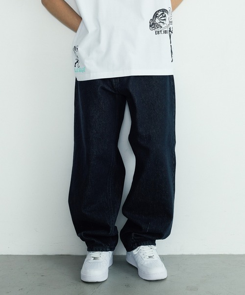 XLARGE(エクストララージ)の「BALLOON DENIM PANTS(デニムパンツ・メンズ・ブラック/インディゴブルー・32inch/30inch/34inch/36inch)」の18枚目の写真
