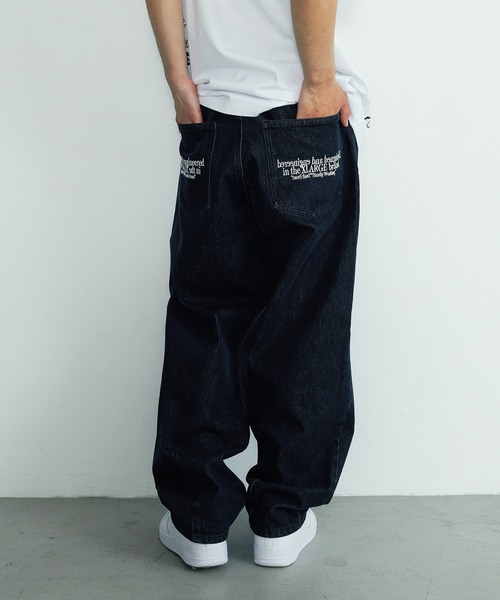 XLARGE(エクストララージ)の「BALLOON DENIM PANTS(デニムパンツ・メンズ・ブラック/インディゴブルー・32inch/30inch/34inch/36inch)」の3枚目の写真