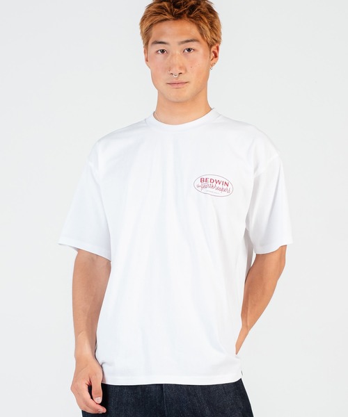 BEDWIN & THE HEARTBREAKERS(ベドウィン アンド ザ ハートブレイカーズ)の「S/S PRINTED TEE "ALEXIS"(Tシャツ/カットソー・メンズ・バーガンディー/ネイビー・SMALL/X-LARGE/LARGE)」の10枚目の写真