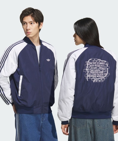 adidas(アディダス)の「ナイロン PD JKT/ アディダスオリジナルス adidas Originals(ブルゾン・メンズ・ブルー・XX-LARGE/3XL/LARGE/MEDIUM/SMALL/X-LARGE/X-SMALL)」の2枚目の写真