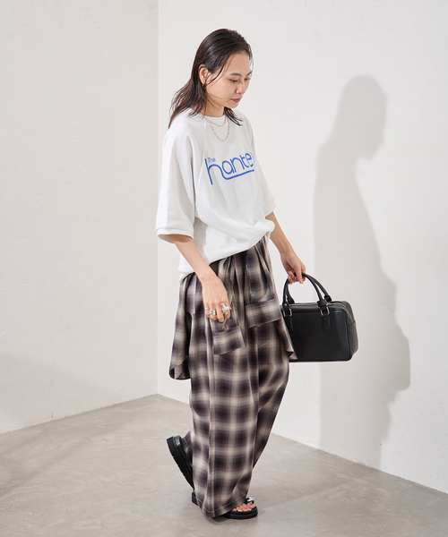 HANDTEX(ハンドテックス)の「別注【HANDTEX/ハンドテックス】for JS S/S ロゴスウェットプルオーバー(Tシャツ/カットソー・レディース・ホワイト/ホワイト系その他/グレー/チャコールグレー・FREE)」の7枚目の写真