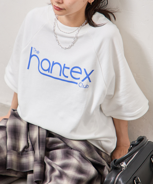 HANDTEX(ハンドテックス)の「別注【HANDTEX/ハンドテックス】for JS S/S ロゴスウェットプルオーバー(Tシャツ/カットソー・レディース・ホワイト/ホワイト系その他/グレー/チャコールグレー・FREE)」の9枚目の写真