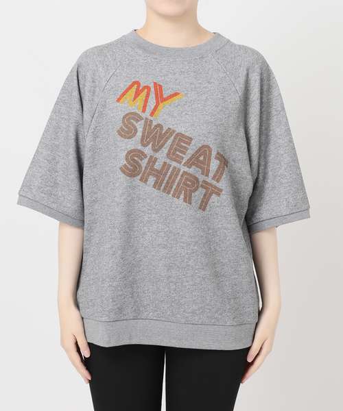 HANDTEX(ハンドテックス)の「別注【HANDTEX/ハンドテックス】for JS S/S ロゴスウェットプルオーバー(Tシャツ/カットソー・レディース・ホワイト/ホワイト系その他/グレー/チャコールグレー・FREE)」の21枚目の写真