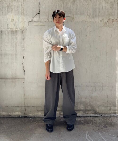 TY（ティワイ）の「オールデイリンクルフリーシャツ, ホワイト（シャツ/ブラウス・メンズ・その他・MEDIUM/LARGE/X-LARGE）」の4枚目の写真