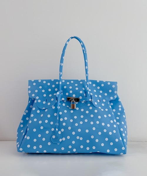 frunco(フランコ)の「【ZOZOTOWN限定】ドット柄ジェリーバッグ(ボストンバッグ・レディース・ホワイト/ピンク/イエロー/グリーン/ミント/ブルー/パープル・FREE)」の4枚目の写真