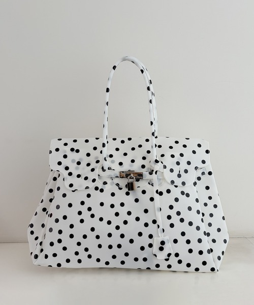 frunco(フランコ)の「【ZOZOTOWN限定】ドット柄ジェリーバッグ(ボストンバッグ・レディース・ホワイト/ピンク/イエロー/グリーン/ミント/ブルー/パープル・FREE)」の8枚目の写真