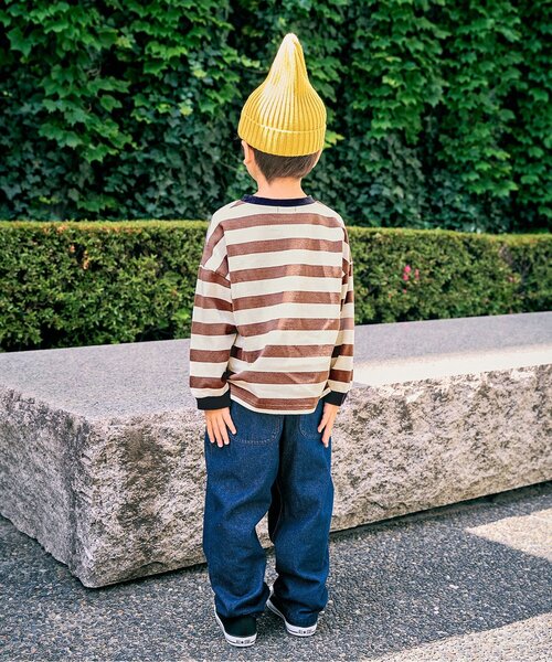 F.O.KIDS(エフオーキッズ)の「いろとりどりのボーダー長袖Tシャツ(Tシャツ/カットソー・キッズ・ブラウン/ブルー/グリーン・130/120/100/110/140/150/80/90)」の6枚目の写真