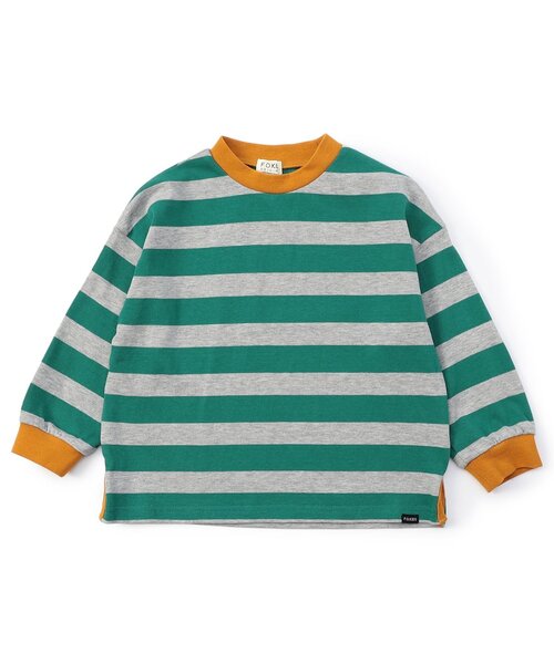 F.O.KIDS(エフオーキッズ)の「いろとりどりのボーダー長袖Tシャツ(Tシャツ/カットソー・キッズ・ブラウン/ブルー/グリーン・130/120/100/110/140/150/80/90)」の8枚目の写真