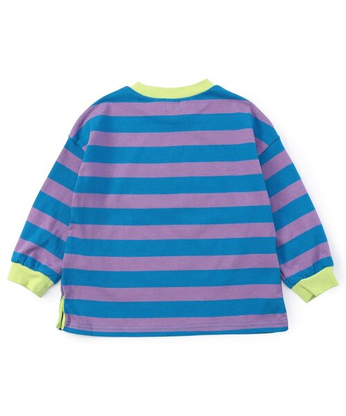 F.O.KIDS(エフオーキッズ)の「いろとりどりのボーダー長袖Tシャツ(Tシャツ/カットソー・キッズ・ブラウン/ブルー/グリーン・130/120/100/110/140/150/80/90)」の9枚目の写真