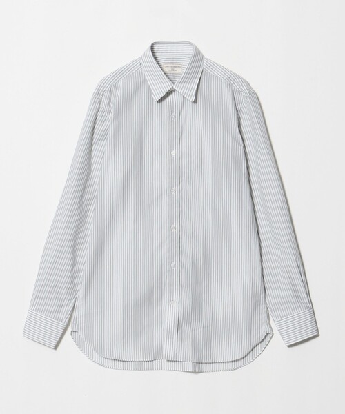 UNITED ARROWS（ユナイテッドアローズ）の「ALBINI オルタネートストライプ ラウンドレギュラーカラー シャツ（シャツ/ブラウス・メンズ・ケリーグリーン・40cm/41cm/38cm/39cm）」の2枚目の写真