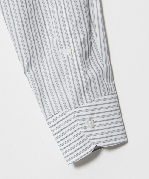 UNITED ARROWS（ユナイテッドアローズ）の「ALBINI オルタネートストライプ ラウンドレギュラーカラー シャツ（シャツ/ブラウス・メンズ・ケリーグリーン・40cm/41cm/38cm/39cm）」の5枚目の写真