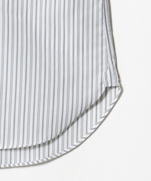 UNITED ARROWS（ユナイテッドアローズ）の「ALBINI オルタネートストライプ ラウンドレギュラーカラー シャツ（シャツ/ブラウス・メンズ・ケリーグリーン・40cm/41cm/38cm/39cm）」の6枚目の写真