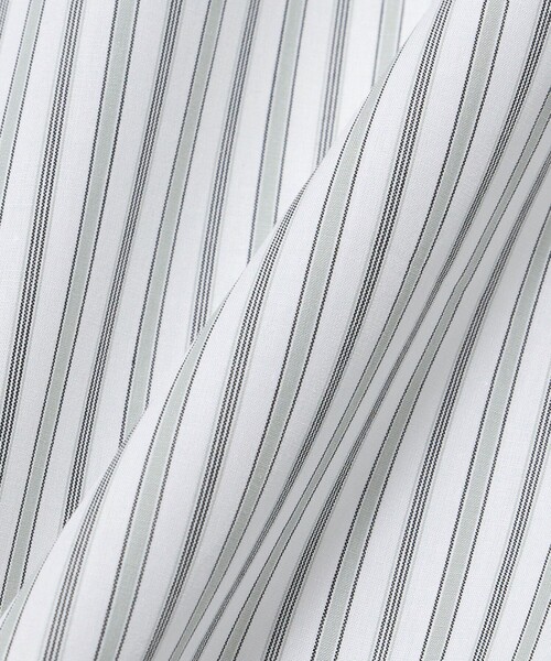 UNITED ARROWS（ユナイテッドアローズ）の「ALBINI オルタネートストライプ ラウンドレギュラーカラー シャツ（シャツ/ブラウス・メンズ・ケリーグリーン・40cm/41cm/38cm/39cm）」の8枚目の写真